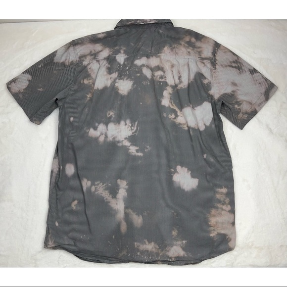 Carhartt Button Shirt Large Collared Plaid Bleached Custom Force Relaxed Fit - Picture 6 of 6